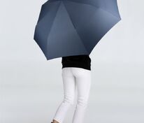 Зонт складной Fiber, темно-синий арт.17321.40