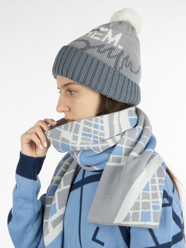 Шарф на заказ Tricksy Classic Net, L, полушерсть арт.18915.02