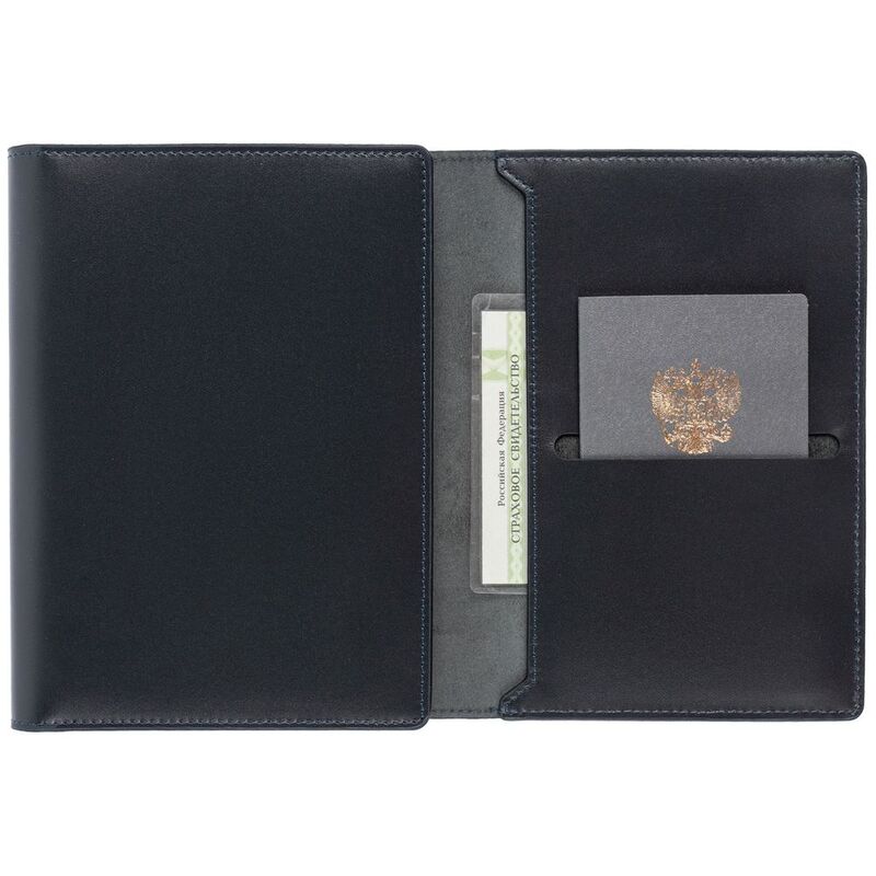 Ежедневник-портфолио Napoli, недатированный, синий арт.55601.40