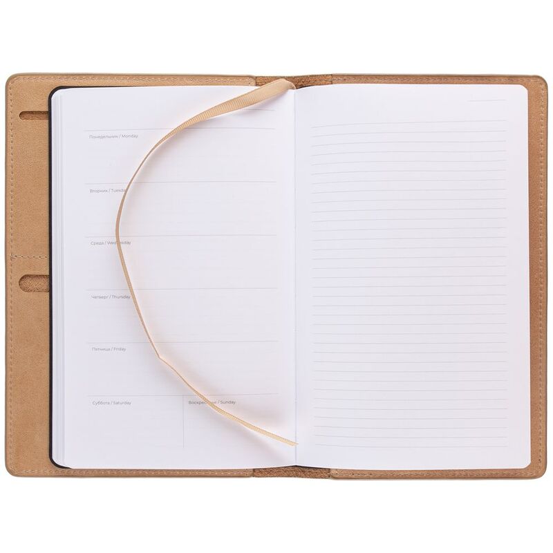Еженедельник-портфолио Remini, недатированный, бежевый арт.55602.11