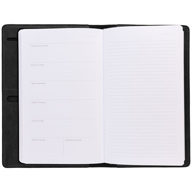 Еженедельник-портфолио Remini, недатированный, черный арт.55602.30