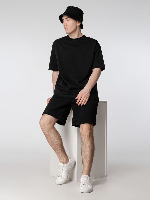 Футболка оверсайз мужская Boxy Men, черная арт.03806309