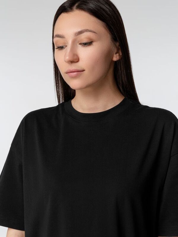 Футболка оверсайз женская Boxy Women, черная арт.03807309