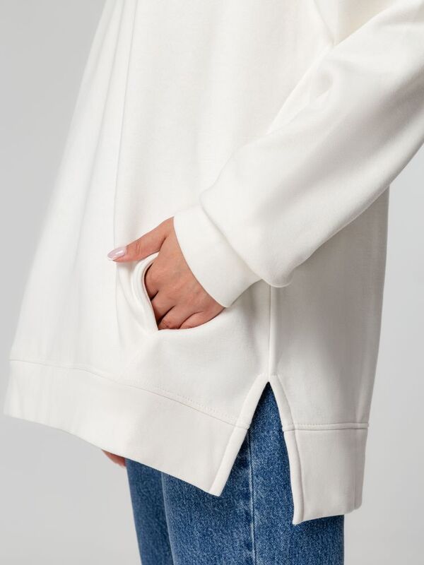Худи оверсайз унисекс Tolla, молочное арт.21118.60