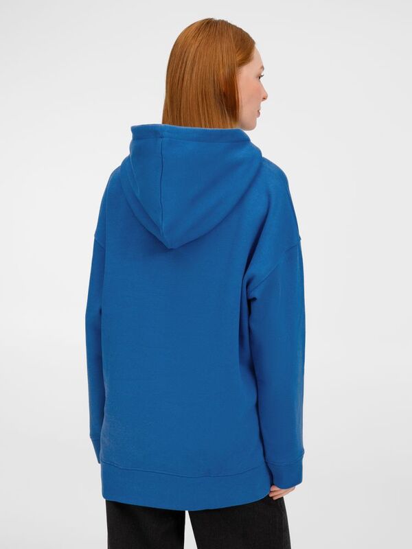 Худи оверсайз унисекс Tolla, синее (джинс) арт.21118.48