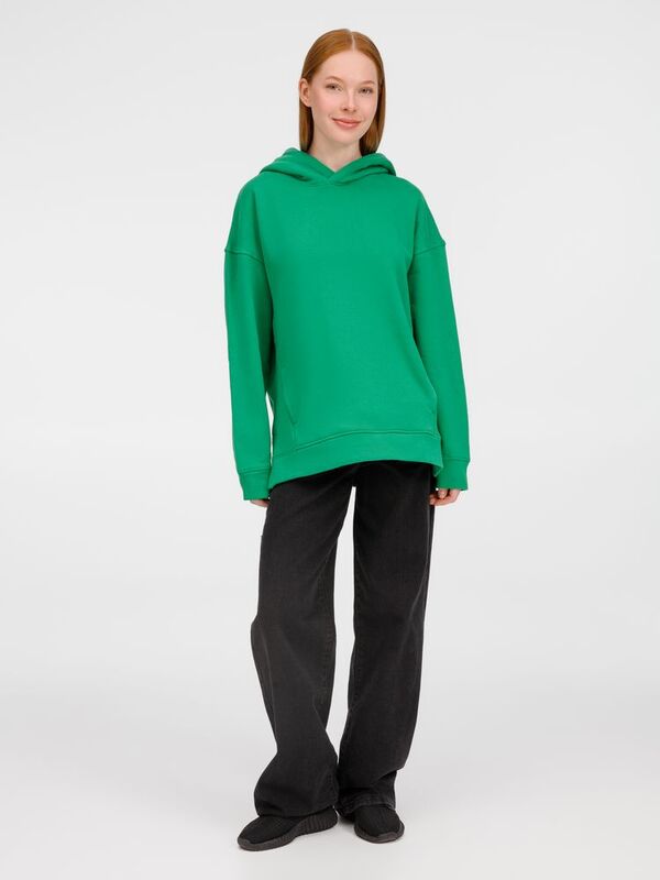 Худи оверсайз унисекс Tolla, зеленое арт.21118.90