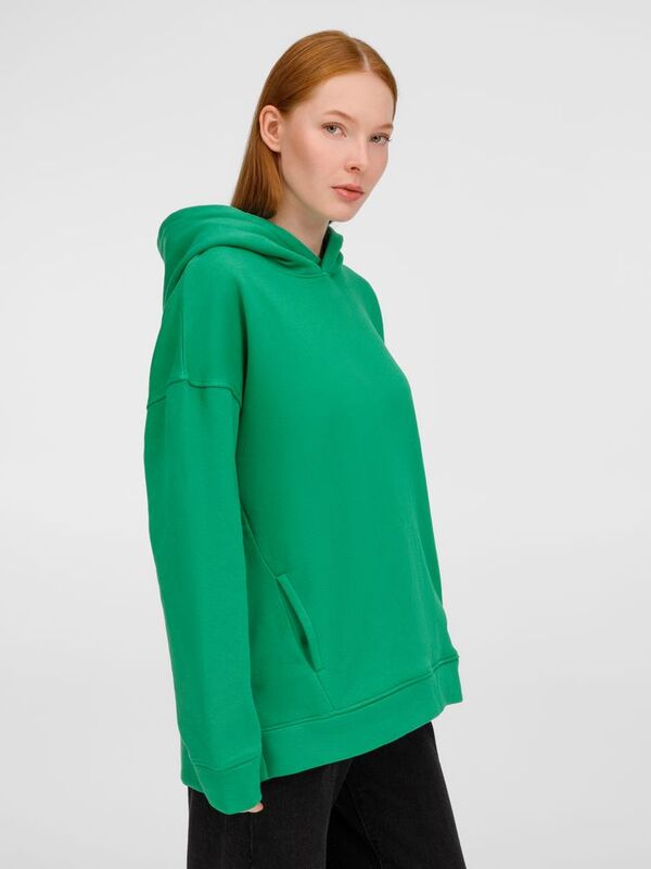 Худи оверсайз унисекс Tolla, зеленое арт.21118.90