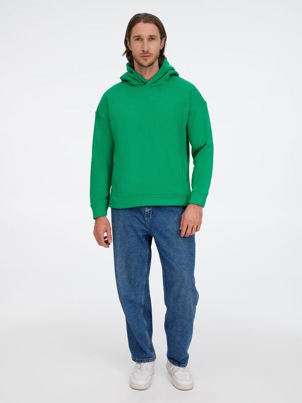 Худи оверсайз унисекс Tolla, зеленое арт.21118.90