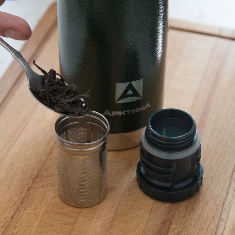 Термос &laquo;Арктика 900&raquo; с ситечком, зеленый арт.13990.90