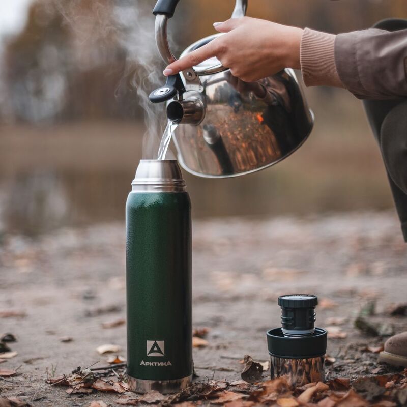 Термос &laquo;Арктика 900&raquo; с ситечком, зеленый арт.13990.90