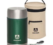Термос для еды в чехле &laquo;Арктика 1000&raquo;, зеленый арт.13985.90