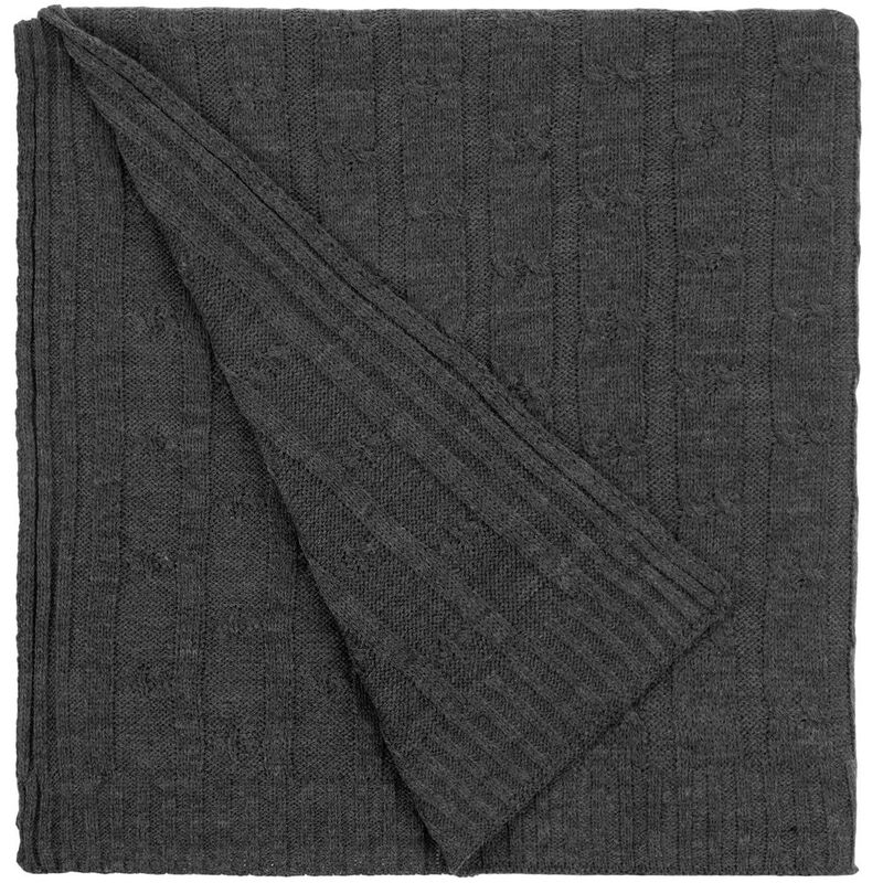 Плед Trenza, темно-серый арт.23348.31