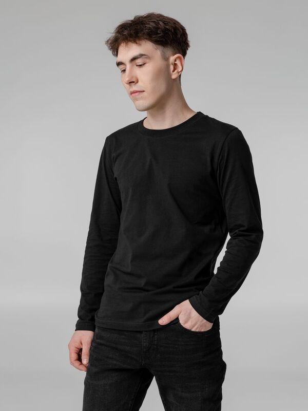 Футболка с длинным рукавом Lehta, черная арт.14215.30