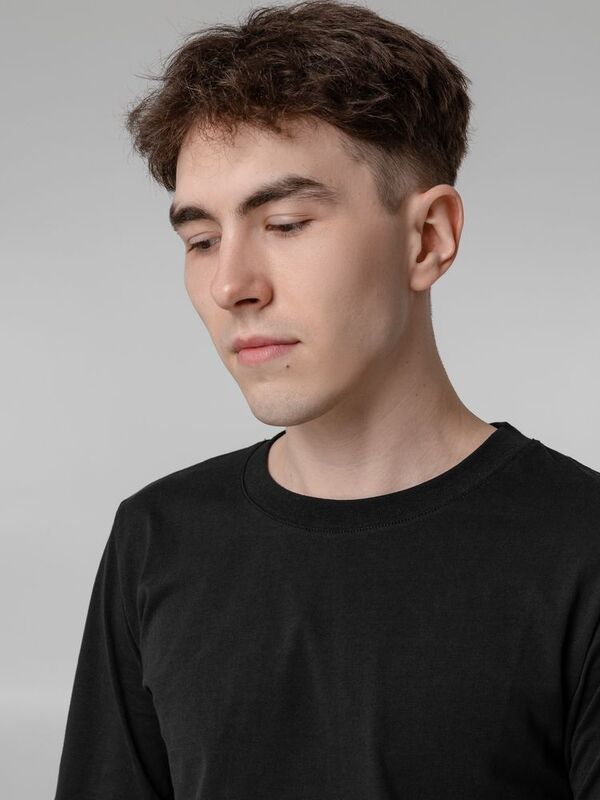 Футболка с длинным рукавом Lehta, черная арт.14215.30