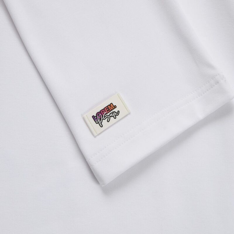 Лейбл из ПВХ Dzeta, XS, белый арт.13916.60