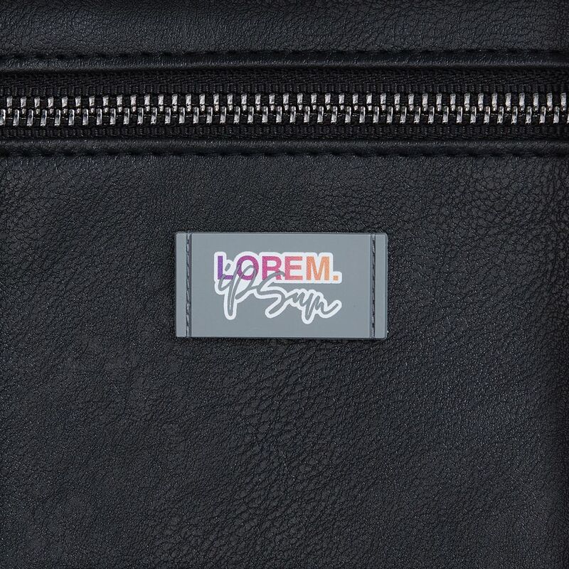 Лейбл из ПВХ Dzeta, XS, серый арт.13916.10