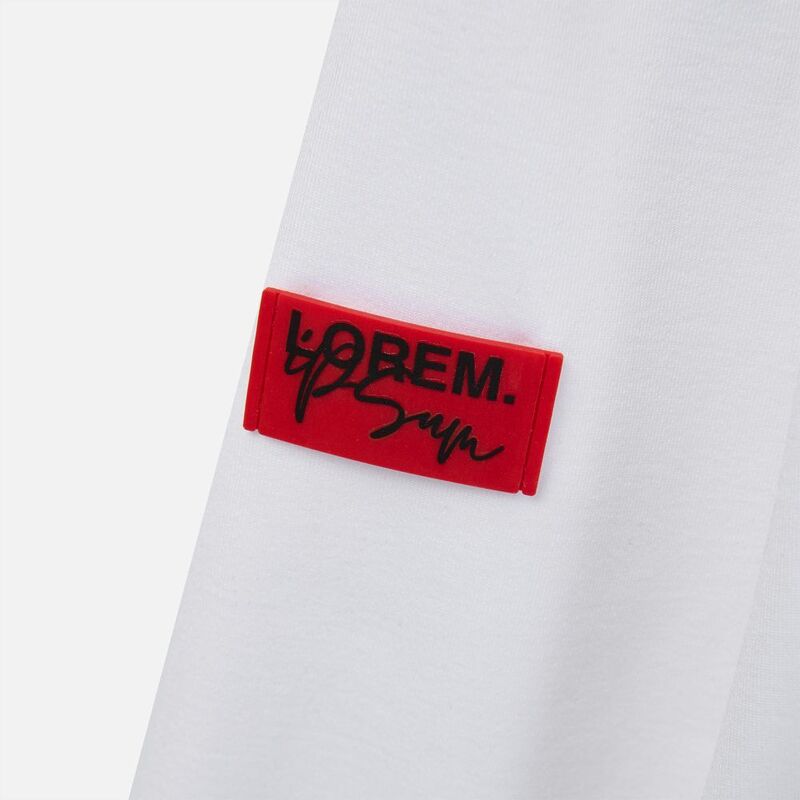 Лейбл из ПВХ Dzeta, XS, красный арт.13916.50