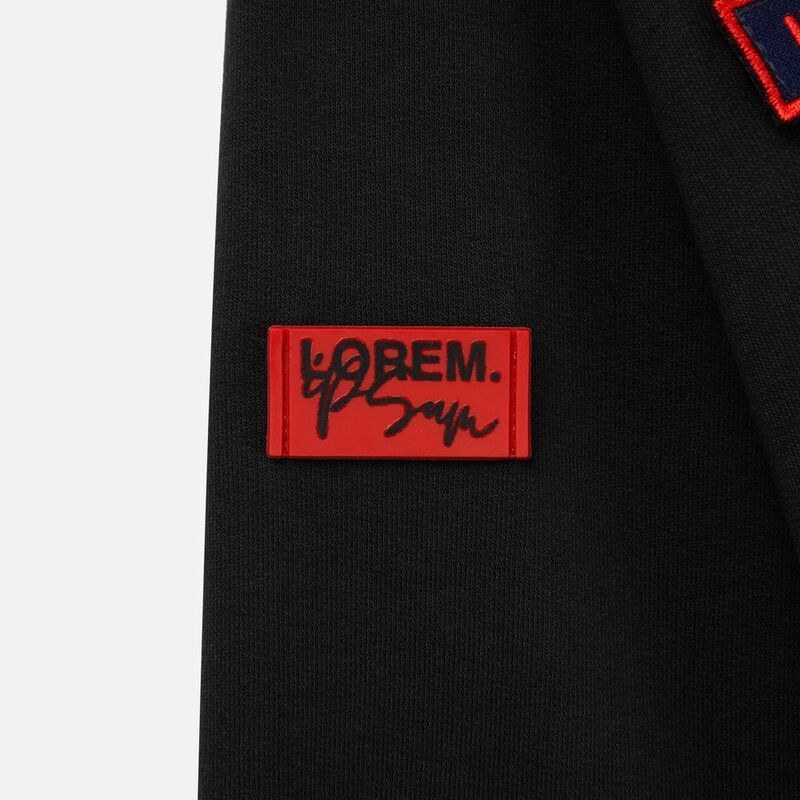 Лейбл из ПВХ Dzeta, XS, красный арт.13916.50