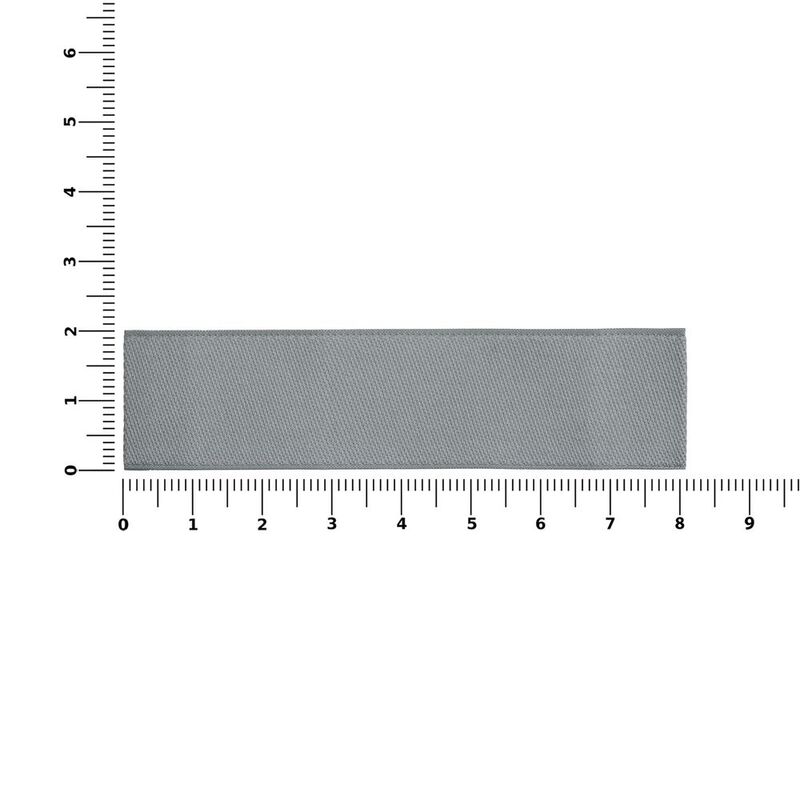 Лейбл тканевый Epsilon, S, серый арт.13940.10
