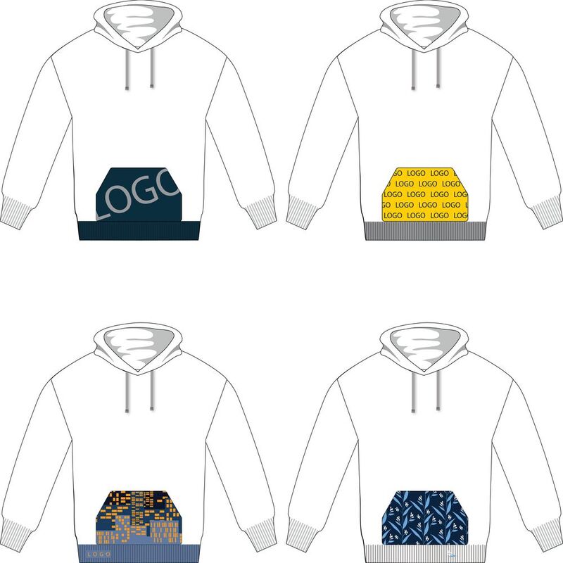 Вязаный карман-кенгуру на заказ Paosy арт.14197.10