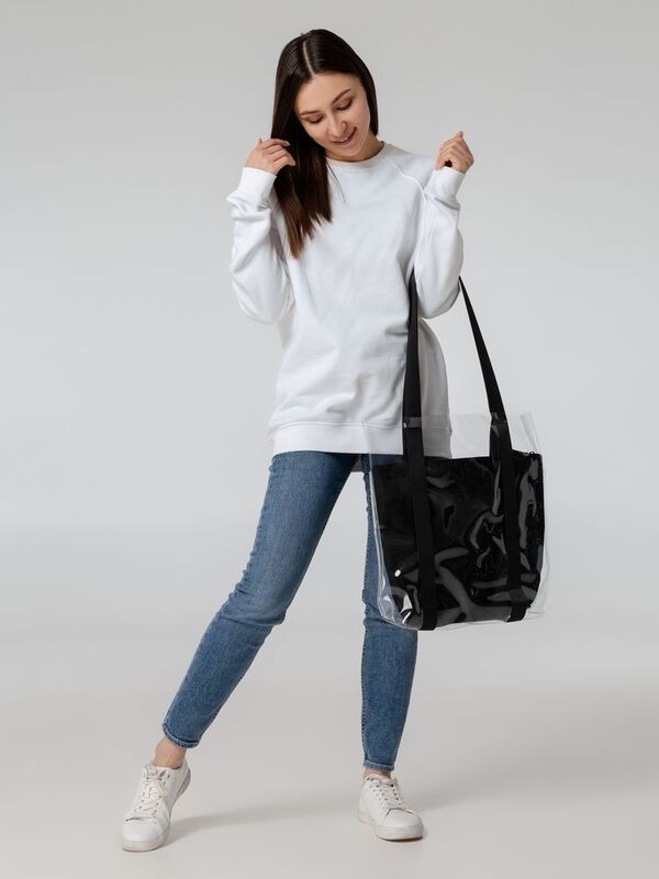 Шопер Clarity с черным органайзером, прозрачный арт.14023.30