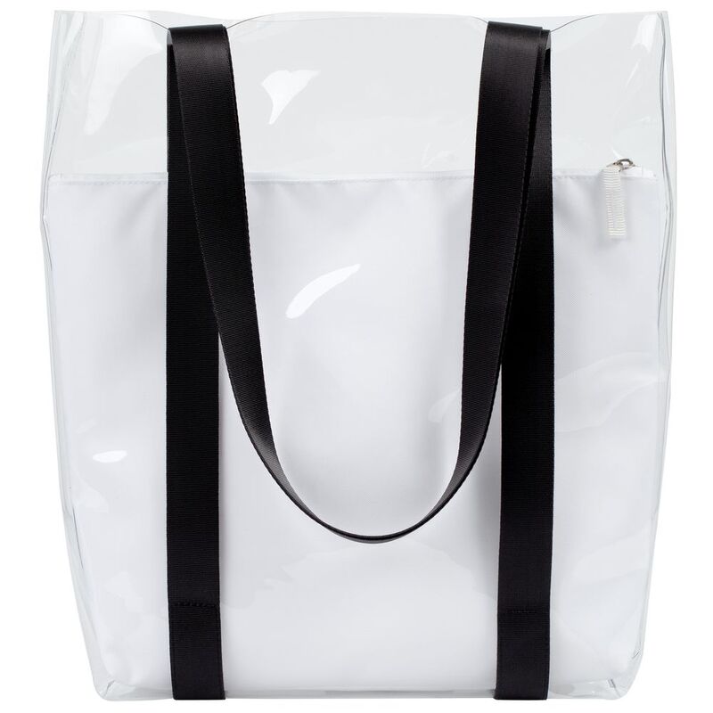 Шопер Clarity с белым органайзером, прозрачный арт.14023.60