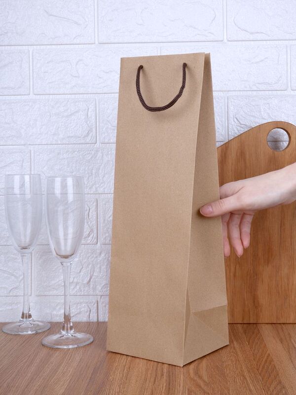 Пакет под бутылку Vindemia, крафт арт.75556.00