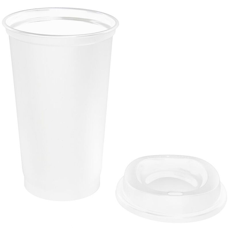 Стакан с крышкой Color Cap White, белый арт.20997.60