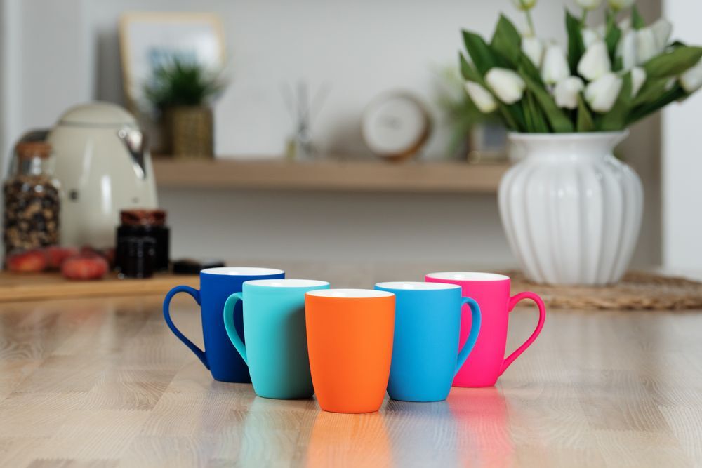 Кружка Good Morning с покрытием софт-тач, бирюзовая арт.14653.49