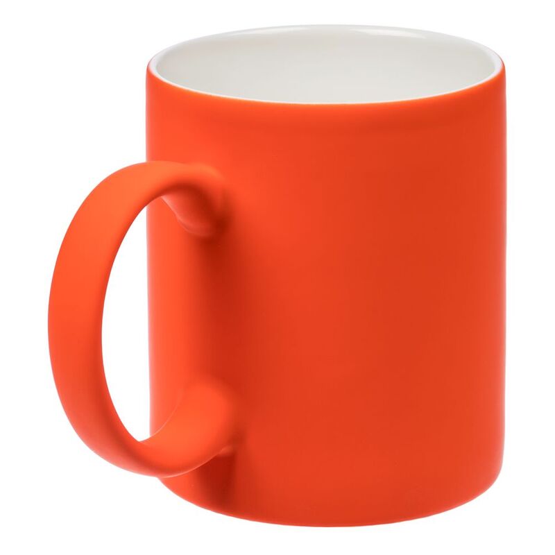 Кружка Promo Soft с покрытием софт-тач, оранжевая арт.14654.20