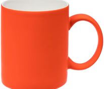 Кружка Promo Soft с покрытием софт-тач, оранжевая арт.14654.20
