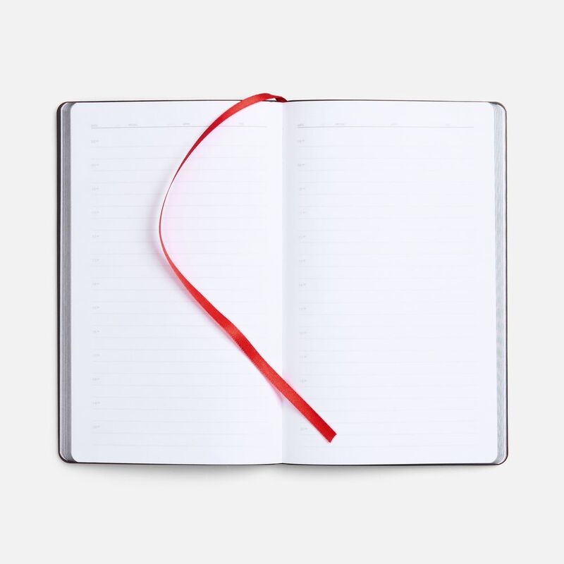 Ежедневник Trait, недатированный, черный с красным арт.14097.35