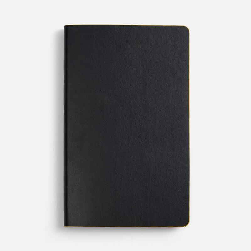 Ежедневник Trait, недатированный, черный с желтым арт.14097.38