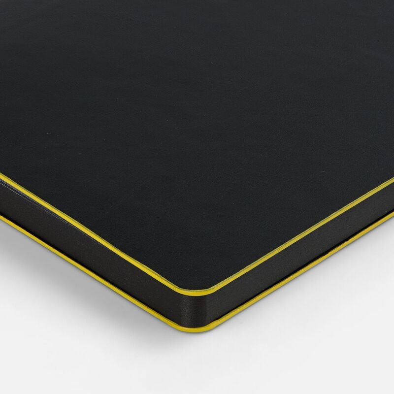 Ежедневник Trait, недатированный, черный с желтым арт.14097.38