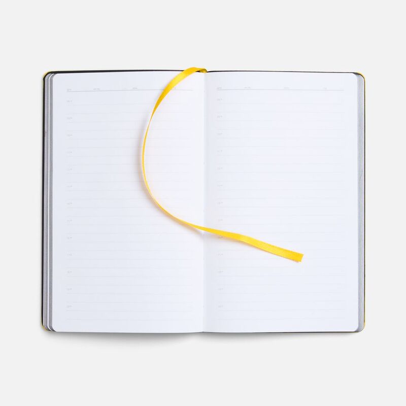 Ежедневник Trait, недатированный, черный с желтым арт.14097.38