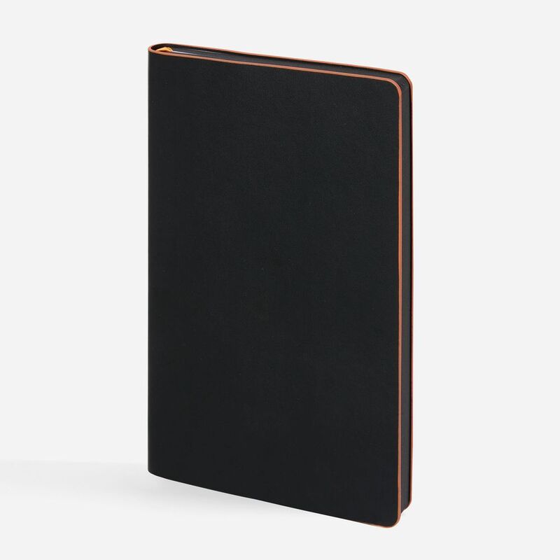 Ежедневник Trait, недатированный, черный с оранжевым арт.14097.32