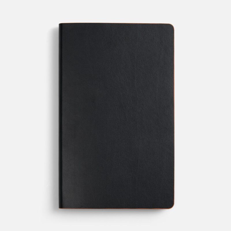 Ежедневник Trait, недатированный, черный с оранжевым арт.14097.32