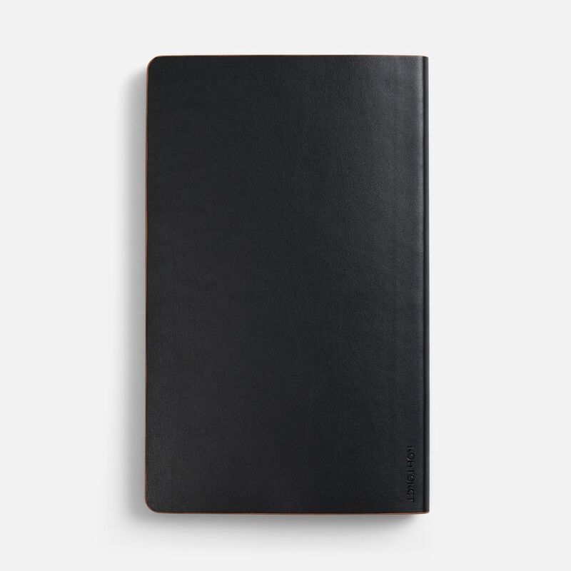 Ежедневник Trait, недатированный, черный с оранжевым арт.14097.32