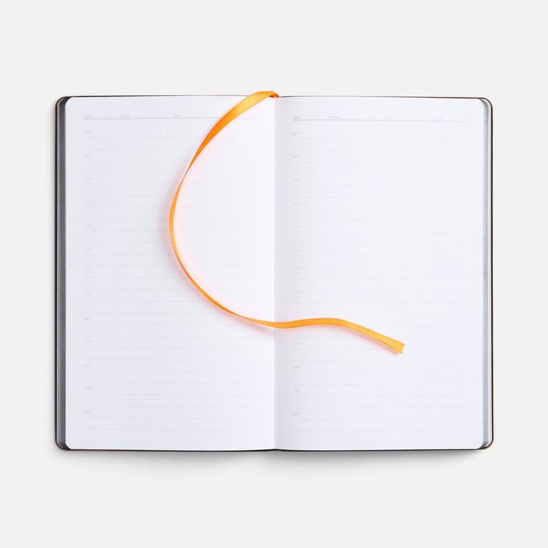 Ежедневник Trait, недатированный, черный с оранжевым арт.14097.32