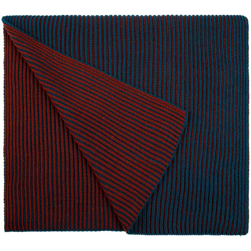 Шарф Nobilis, бирюзовый с терракотовым арт.19091.98