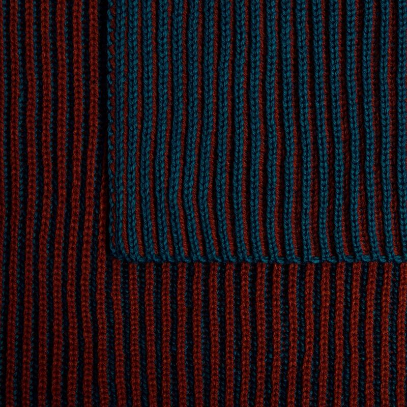 Шарф Nobilis, бирюзовый с терракотовым арт.19091.98