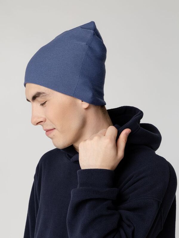 Шапка Hey, синяя (черника) арт.19009.44