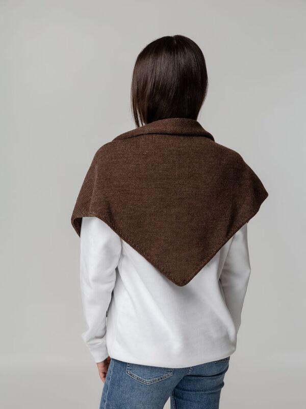 Косынка Dalia, темно-коричневая арт.18088.59