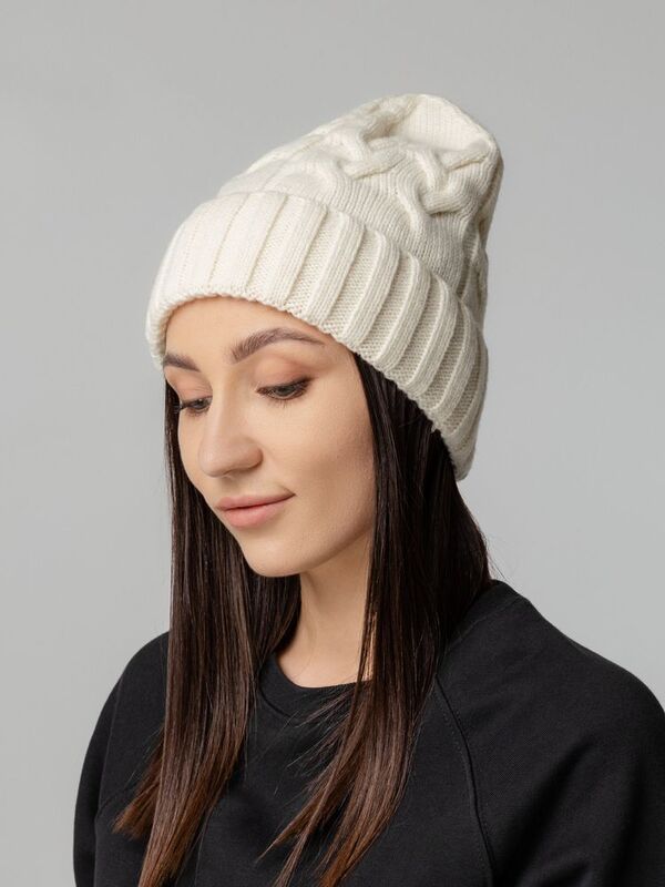 Шапка Loren, молочно-белая (ванильная) арт.18077.60