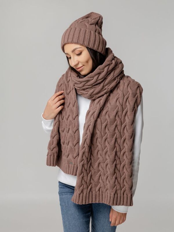 Шапка Loren, коричневая арт.18077.59