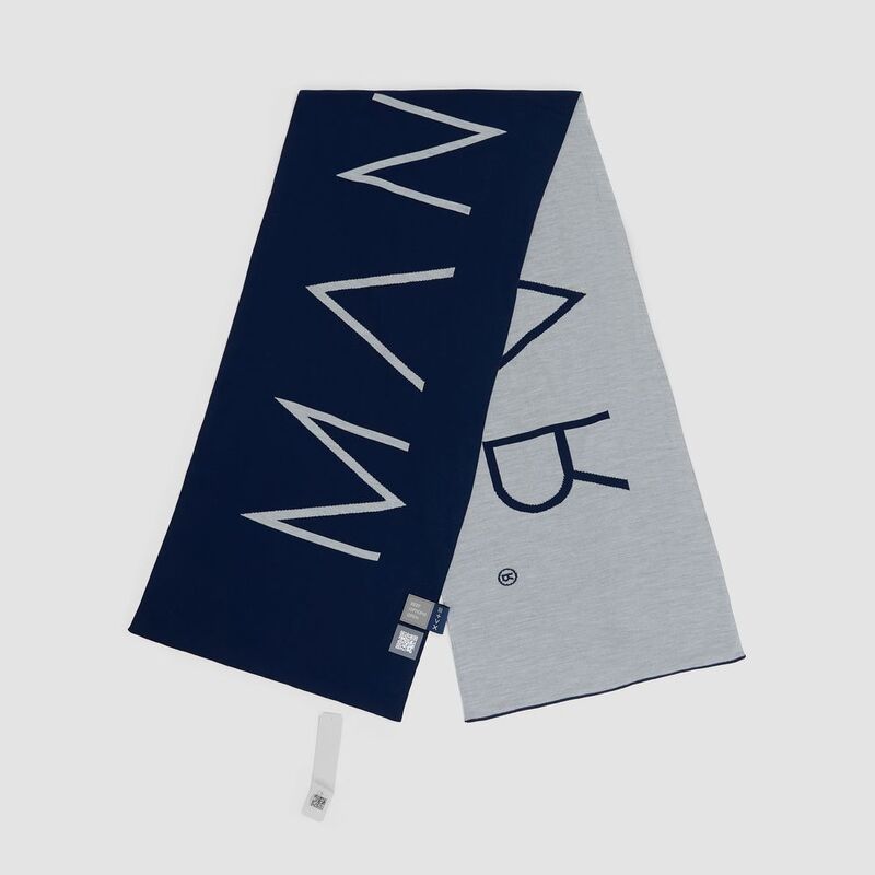 Шарф Bereg, серый с синим арт.17176.41