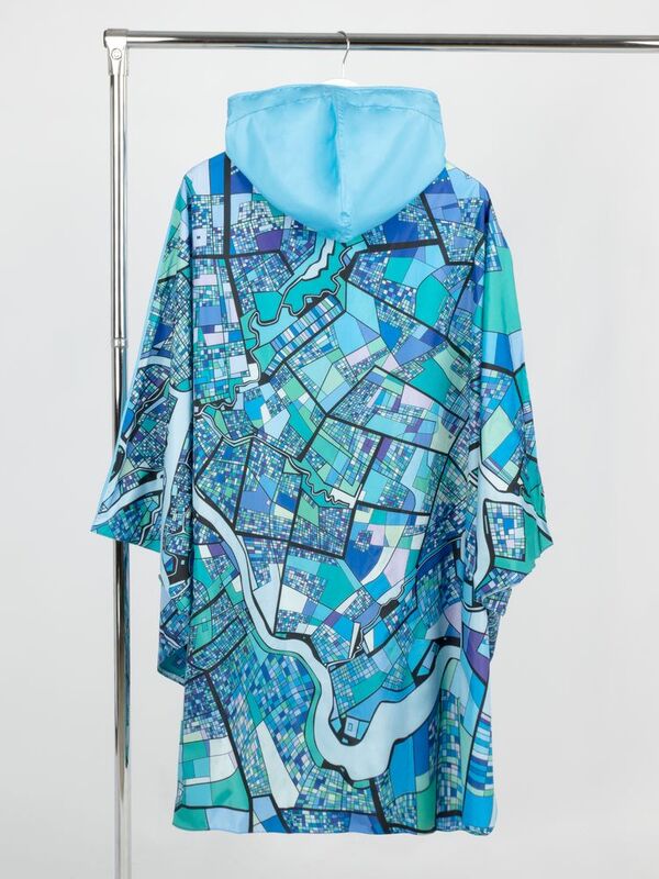 Дождевик-пончо AquaStop взрослый на заказ, разноцветный, единый размер арт.18955.01