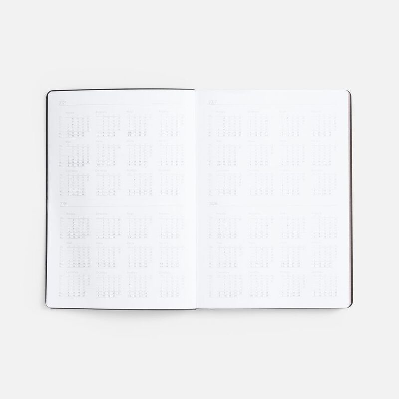 Ежедневник Nebraska Flex, недатированный, черный с серебристым арт.22008.31