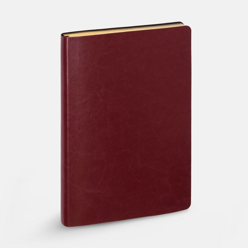 Ежедневник Nebraska Flex, недатированный, бордовый с золотистым арт.22008.50