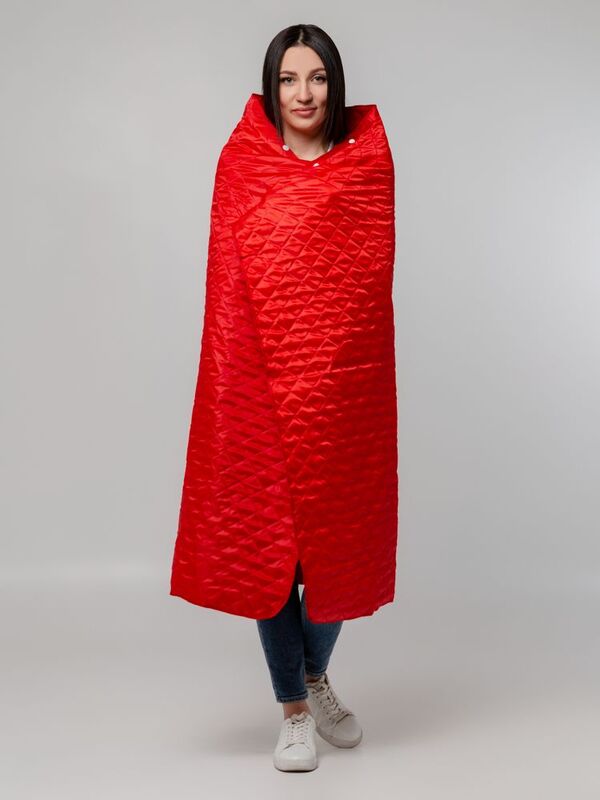 Плед-пончо для пикника SnapCoat, красный арт.14251.50